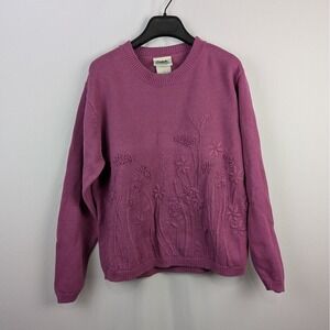 Vintage Northern Reflections Knit Sweater Pink